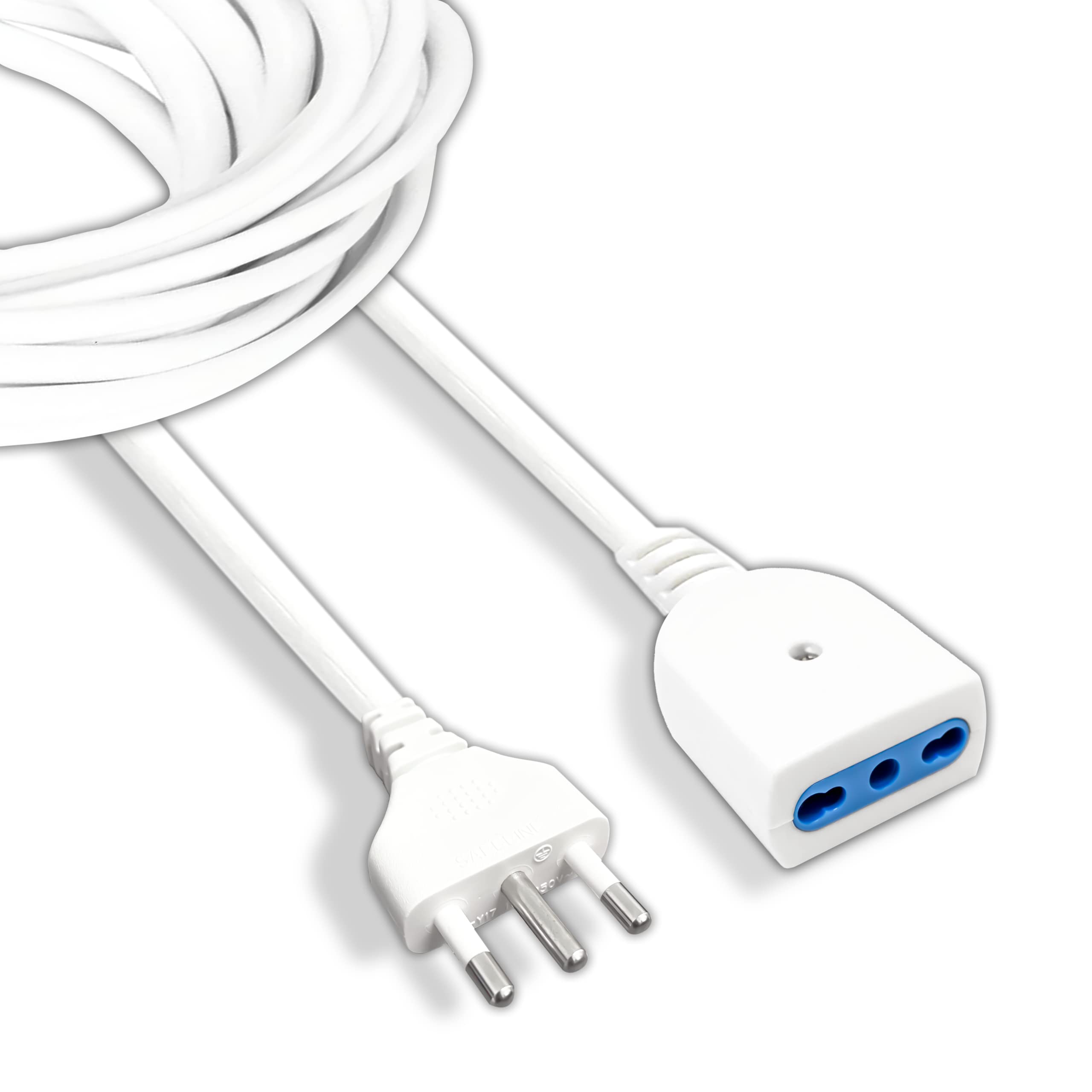 Prolunga Elettrica 3M 10A 2 Poli + Terra Spina SSP Bianca - Polypool Prolunga Elettrica 3M 10A 2 Poli + Terra Spina SSP Bianca - Polypool